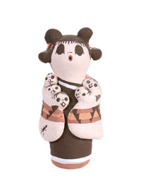 Acoma Pueblo Storyteller Pottery Doll By J. Lewis