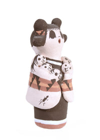 Acoma Pueblo Storyteller Pottery Doll By J. Lewis