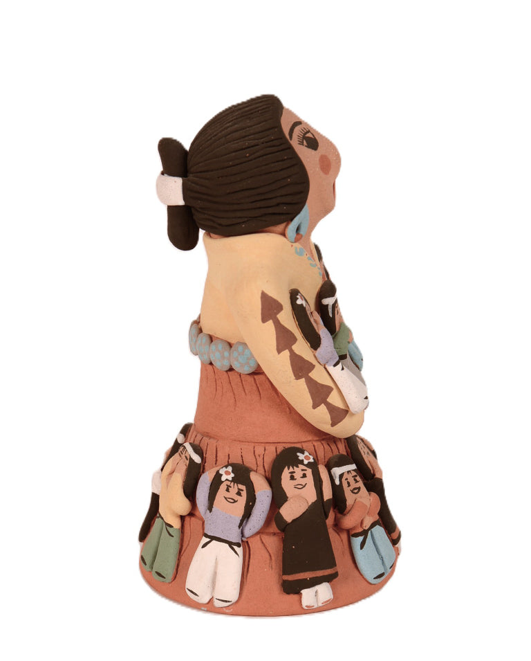 Navajo Storyteller Pottery Doll By E. Curley