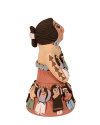 Navajo Storyteller Pottery Doll By E. Curley