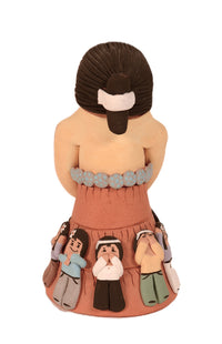 Navajo Storyteller Pottery Doll By E. Curley
