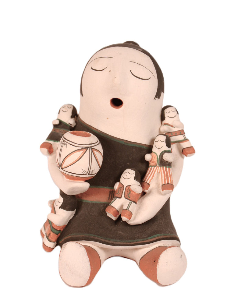 Cochiti Pueblo Storyteller Pottery Doll By Smokey