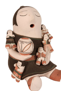 Cochiti Pueblo Storyteller Pottery Doll By Smokey