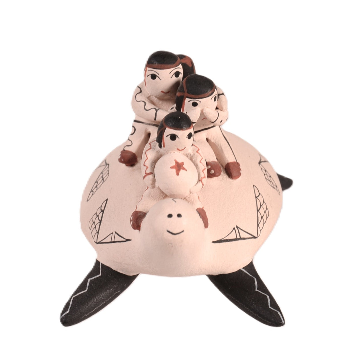 Cochiti Pueblo Turtle Storyteller Pottery By Vangie Suina
