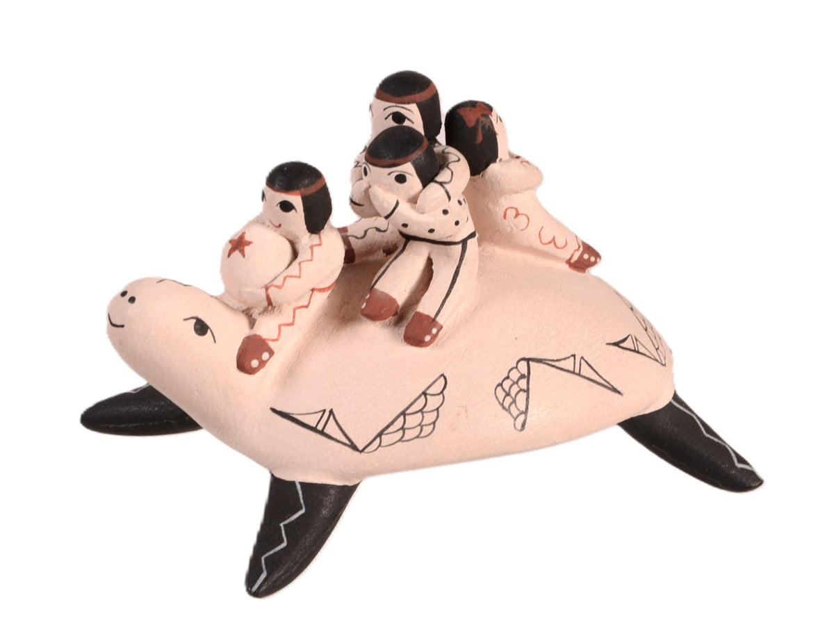 Cochiti Pueblo Turtle Storyteller Pottery By Vangie Suina