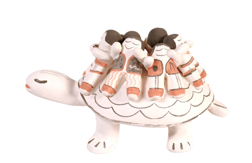 Cochiti Pueblo Turtle Storyteller Pottery By Joanne Trujillo