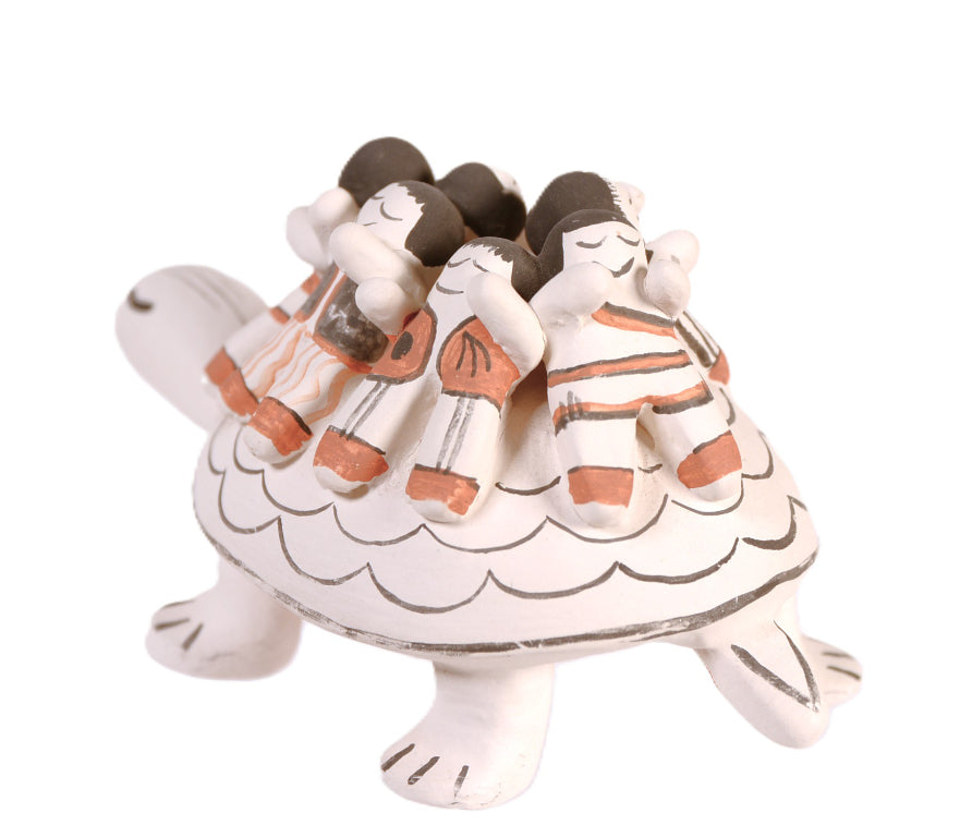 Cochiti Pueblo Turtle Storyteller Pottery By Joanne Trujillo