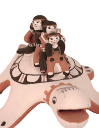 Cochiti Pueblo Storyteller Turtle Pottery By Mary O. Chalon