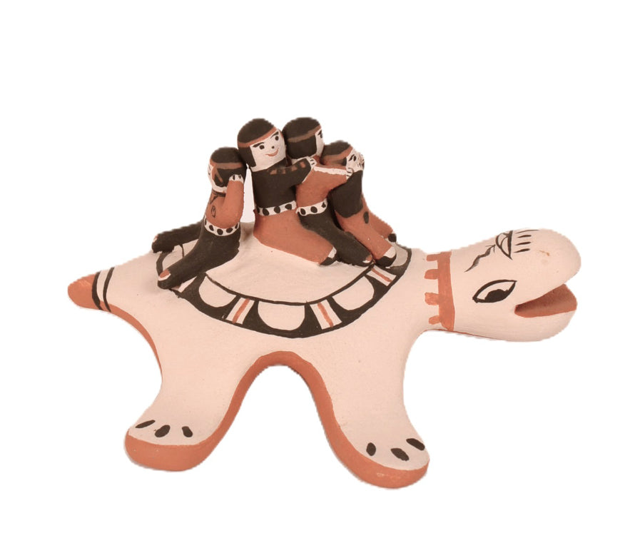 Cochiti Pueblo Storyteller Turtle Pottery By Mary O. Chalon