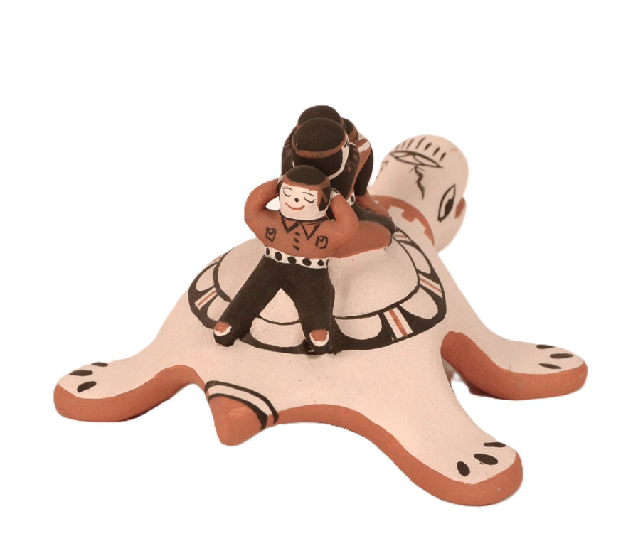 Cochiti Pueblo Storyteller Turtle Pottery By Mary O. Chalon