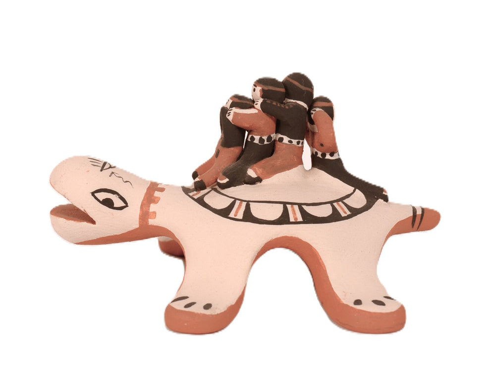 Cochiti Pueblo Storyteller Turtle Pottery By Mary O. Chalon
