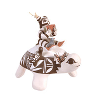 Acoma Pueblo Turtle Storyteller Pottery By Marilyn Ray