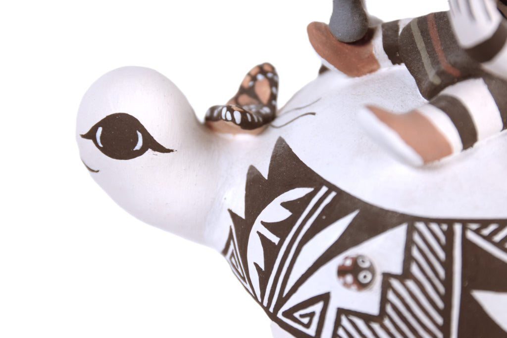 Acoma Pueblo Turtle Storyteller Pottery By Marilyn Ray