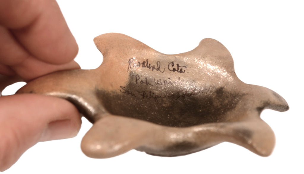 San Felipa Pueblo Ceramic Pottery Turtle By Rosalind Cota