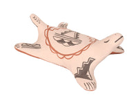 Cochiti Pueblo Pottery Turtle By Snowflake Flower