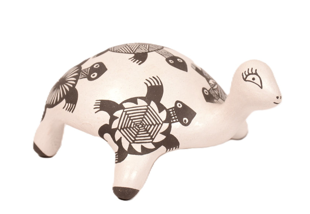 Acoma Pueblo Ceramic Pottery Turtle By BJ Cerno