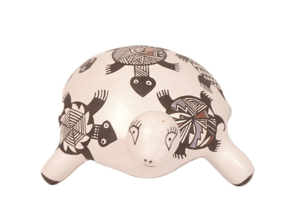 Acoma Pueblo Ceramic Pottery Turtle By BJ Cerno