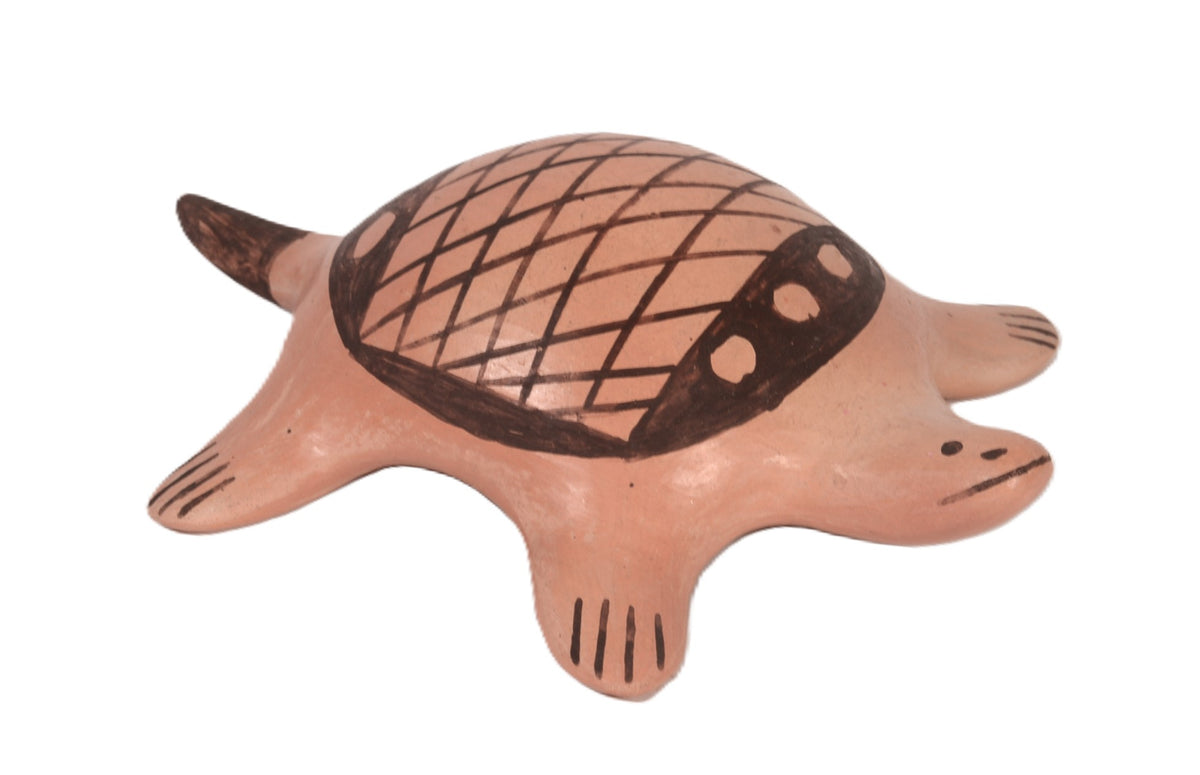 Hopi Pueblo Ceramic Turtle By L. Shula Walpi