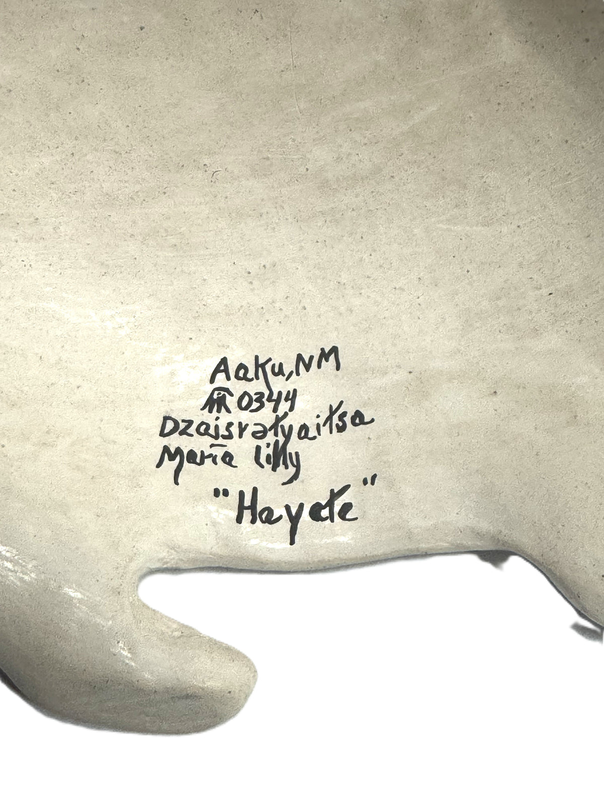 Acoma Pueblo Pottery Turtle By Maria Lilly "Hayete"