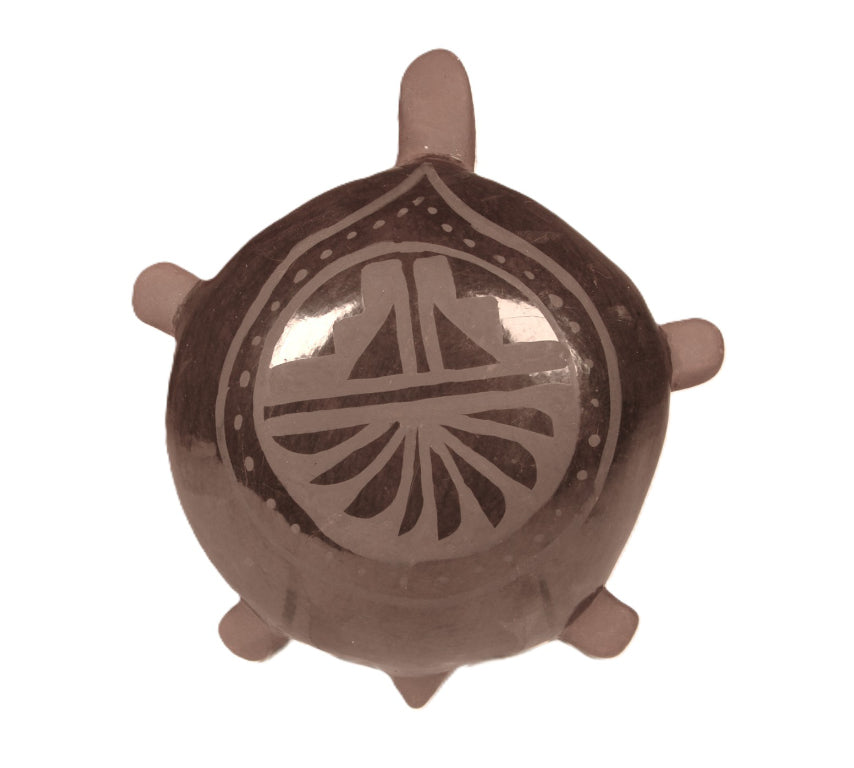 Nambé Pueblo Ceramic Turtle By Marie Herrera