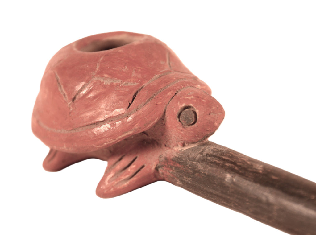 Mexico Turtle Pipe Pottery