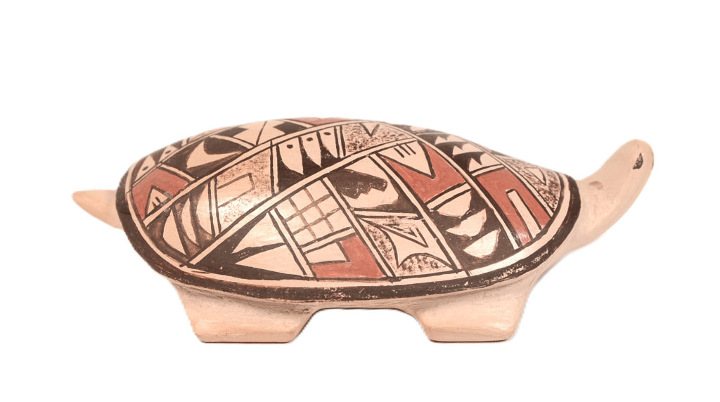 Hopi Pueblo Ceramic Pottery Turtle By Peggy Ami