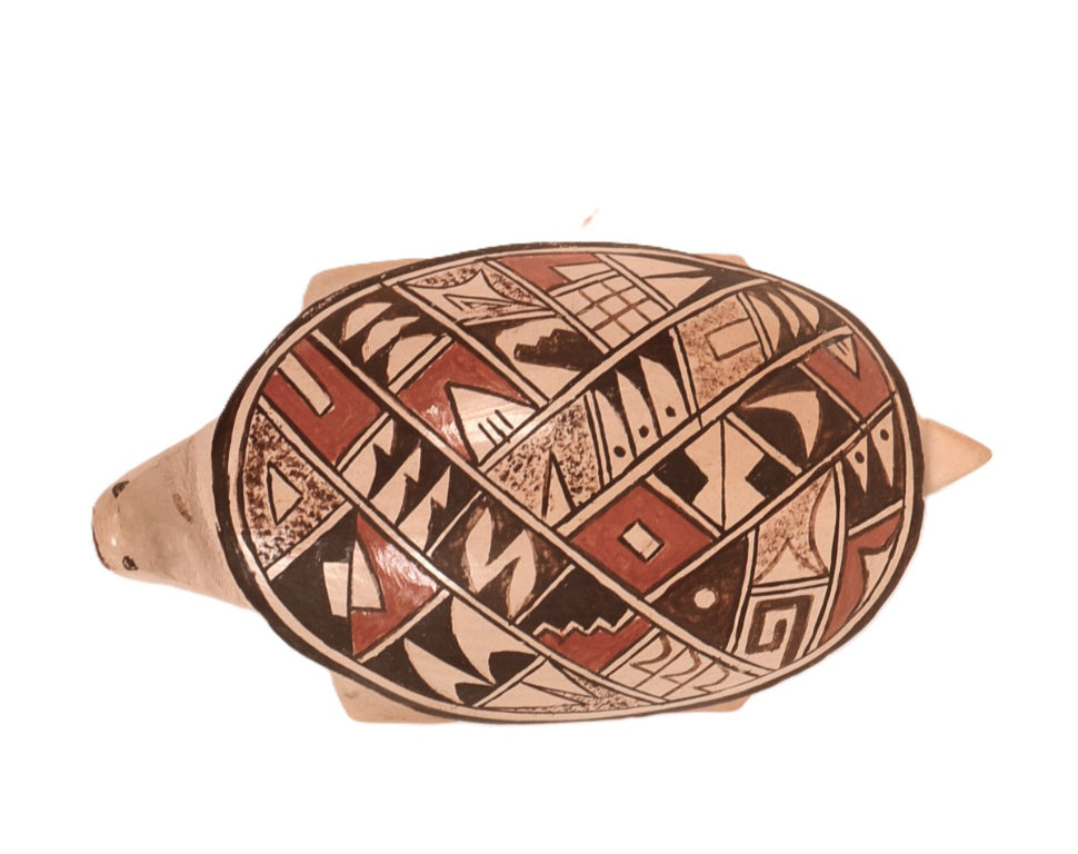 Hopi Pueblo Ceramic Pottery Turtle By Peggy Ami