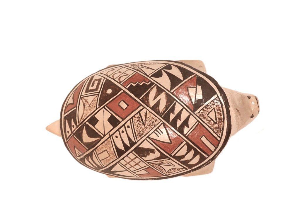 Hopi Pueblo Ceramic Pottery Turtle By Peggy Ami