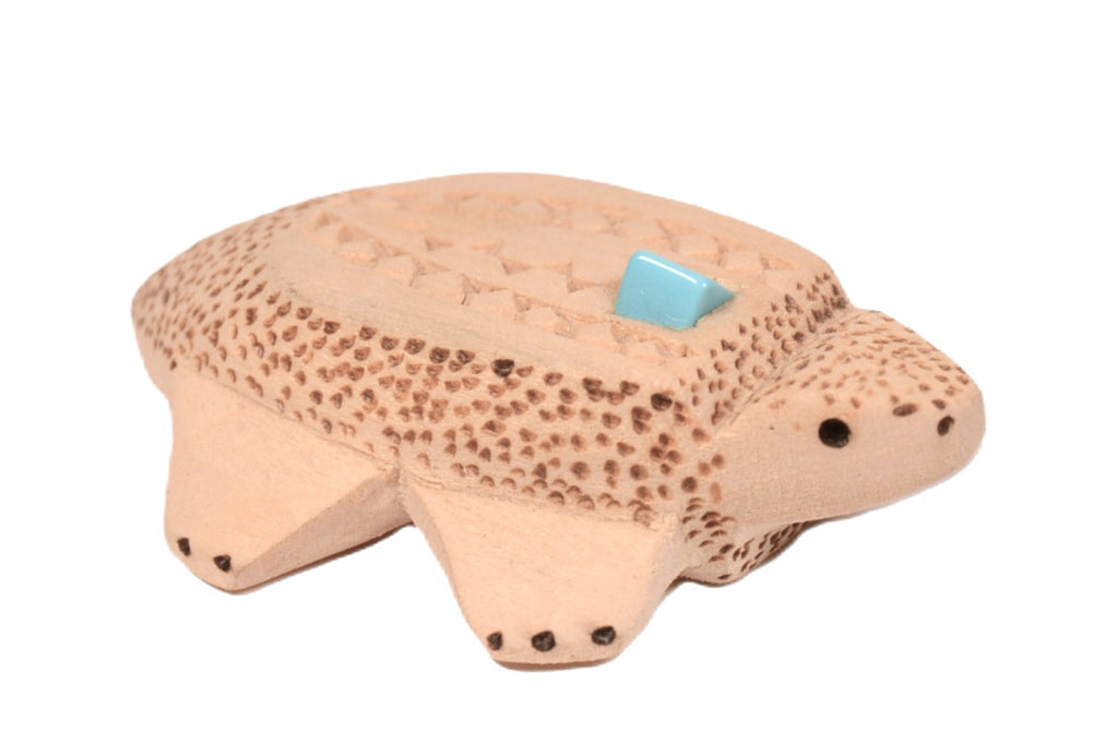 Mexican Folk Art Wood Turtle Fetish By GLC