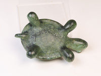 Zuni Bronze Green Metal Turtle Fetish