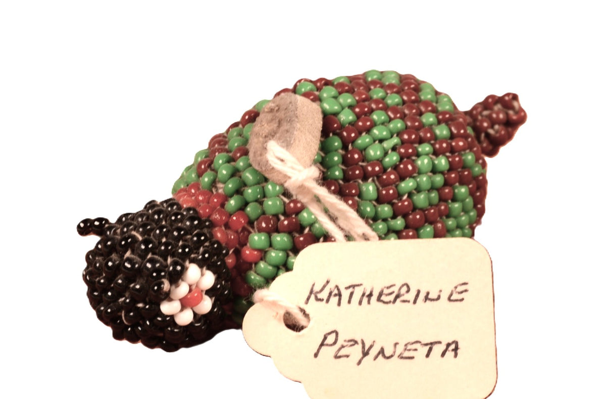 Zuni Pueblo Beaded Turtle By Katherine Peyneta