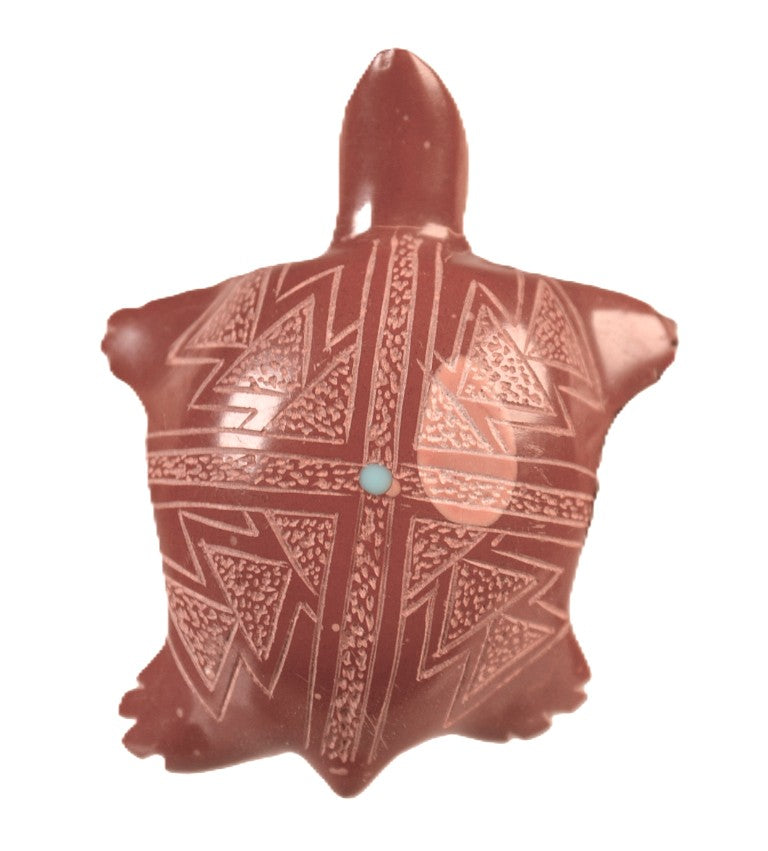 Zuni Pueblo Turtle Fetish By Kent Panteah