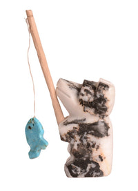 Zuni Pueblo Bear Fishing Fetish By Waldo Davis