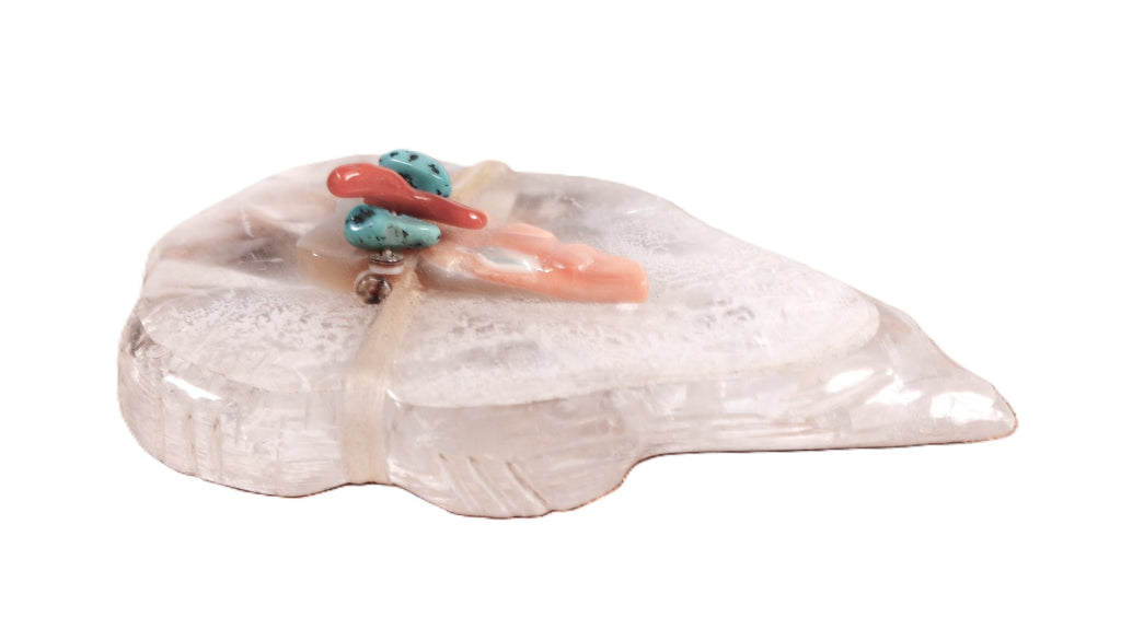 Zuni Selenite Crystal Mole Fetish By Lena Boone