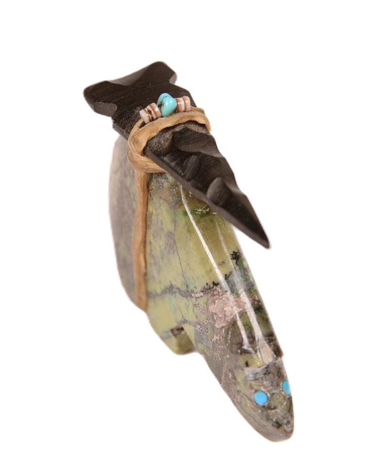 Zuni Pueblo Green Bear Fetish