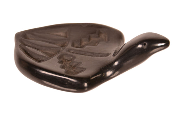 San Ildefonso Pueblo Pottery Bird Dish By J Guitierrez
