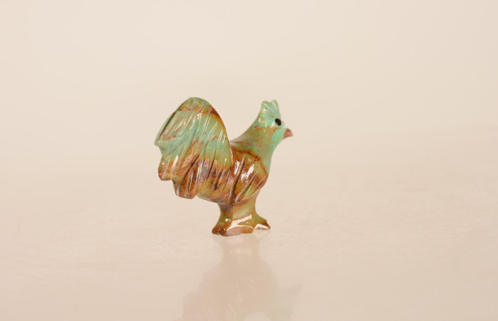 Zuni Turquoise Rooster Fetish