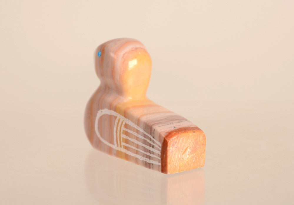 Zuni Bird Fetish: With inset Turquoise Eyes by Georgette Quam & Reynold Lunasee