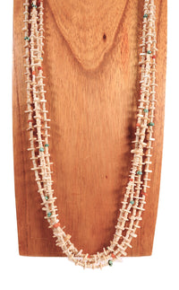 Santo Domingo Pueblo Shell and Heishi Necklace