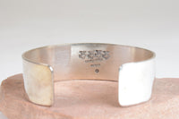 Navajo Sterling Silver Petroglyph Bracelet by Timm Lewis