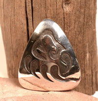Vintage Hopi Pueblo inlay Bear Claw Pendant