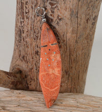 Maiden Shell Pendant with Inlaid Turquoise Todd Westika