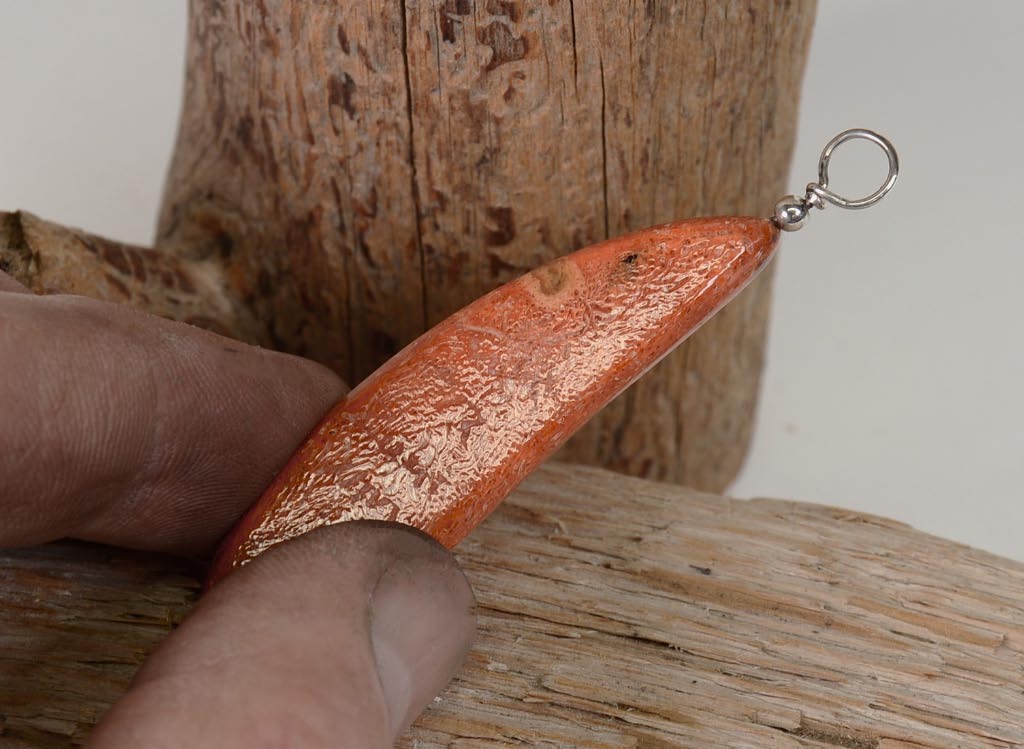 Maiden Shell Pendant with Inlaid Turquoise Todd Westika