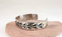 Hopi Sterling Silver Overlay Bracelet