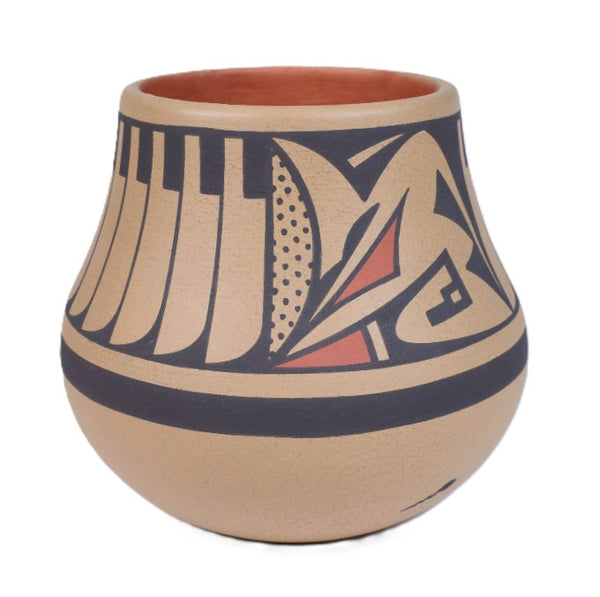 San Ildefonso Pueblo Pottery "Eagle Tail" By Cavan Gonzales