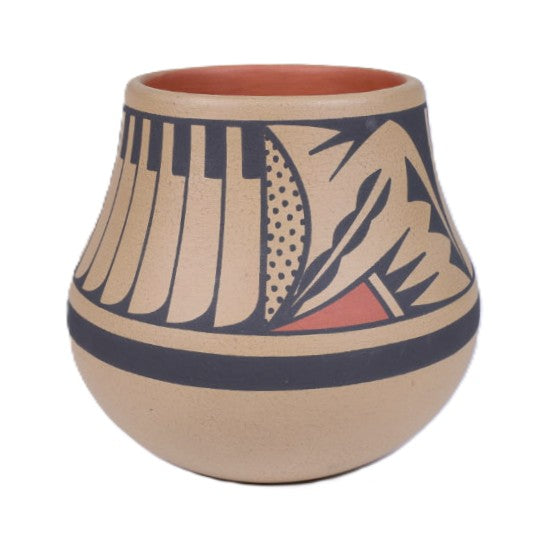 San Ildefonso Pueblo Pottery "Eagle Tail" By Cavan Gonzales