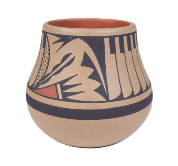 San Ildefonso Pueblo Pottery "Eagle Tail" By Cavan Gonzales