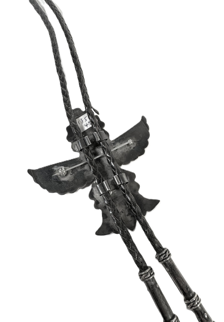 Zuni Pueblo Bolo Pin Necklace By Leo Pablano