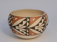 Acoma Pueblo Polychrome Pottery Bowl