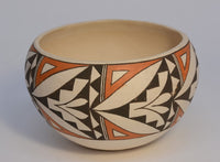 Acoma Pueblo Polychrome Pottery Bowl